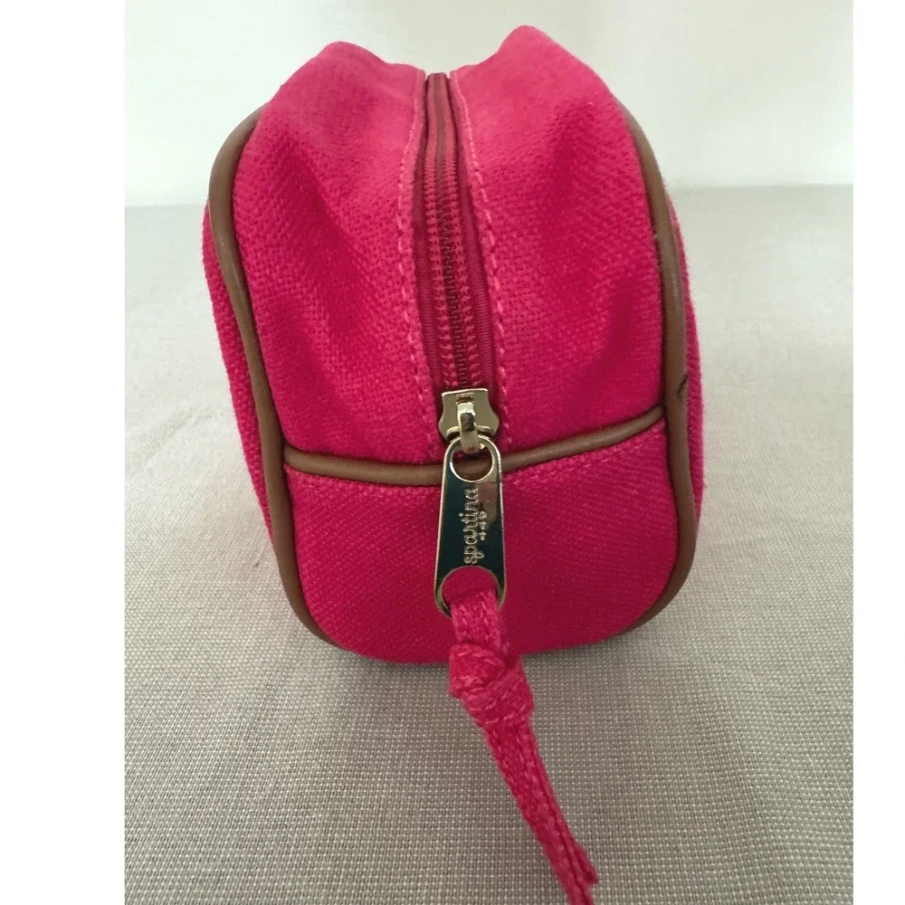 Spartina Cosmetic Bag Pink/Gold Pelican